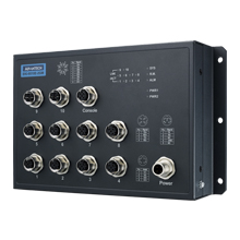 EN50155 Managed Ethernet Switch with 8FE+2GE bypass, 24-48 V